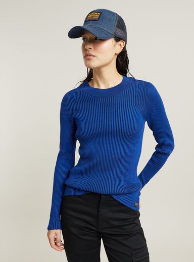 Plated Slim Knit